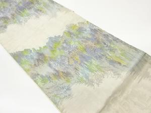 木々模様織出し袋帯